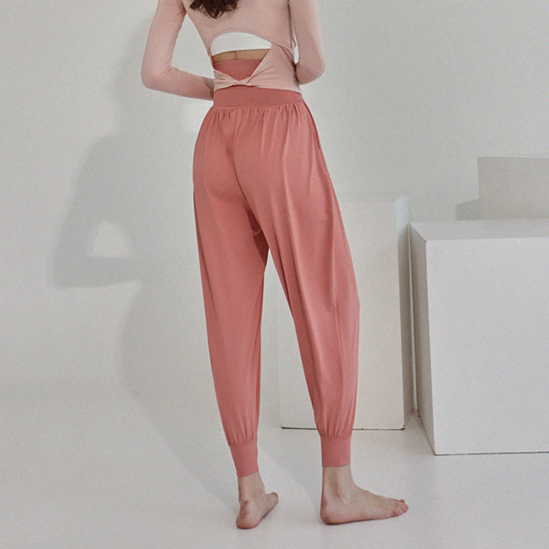 Pantaloni Leica da donna Buddha Stones Casual Plain a vita alta e asciugatura rapida con tasche - image 25