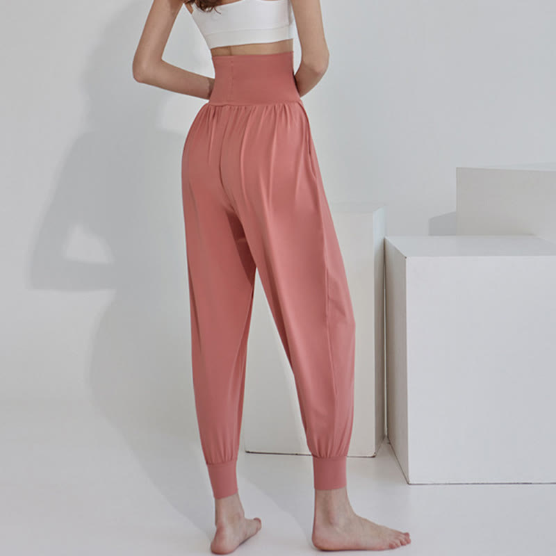 Pantaloni Leica da donna Buddha Stones Casual Plain a vita alta e asciugatura rapida con tasche - image 24