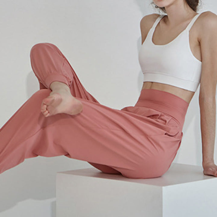 Pantaloni Leica da donna Buddha Stones Casual Plain a vita alta e asciugatura rapida con tasche - image 23
