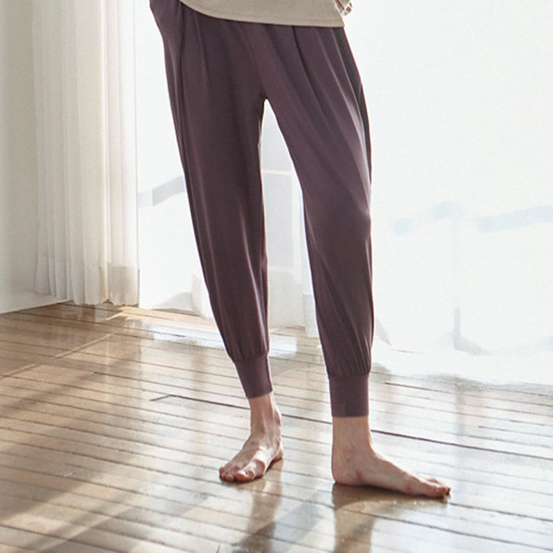 Pantaloni Leica da donna Buddha Stones Casual Plain a vita alta e asciugatura rapida con tasche - image 17