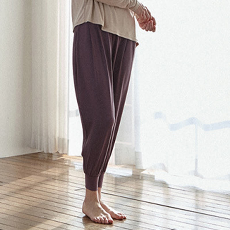 Pantaloni Leica da donna Buddha Stones Casual Plain a vita alta e asciugatura rapida con tasche - image 19