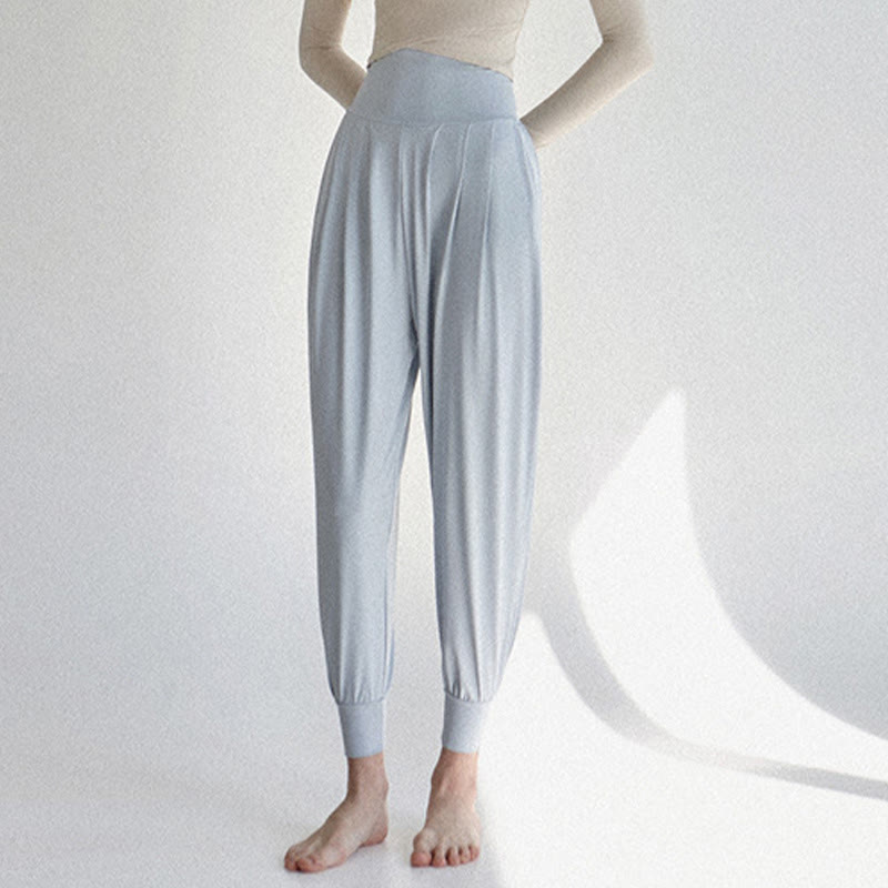 Pantaloni Leica da donna Buddha Stones Casual Plain a vita alta e asciugatura rapida con tasche - image 9