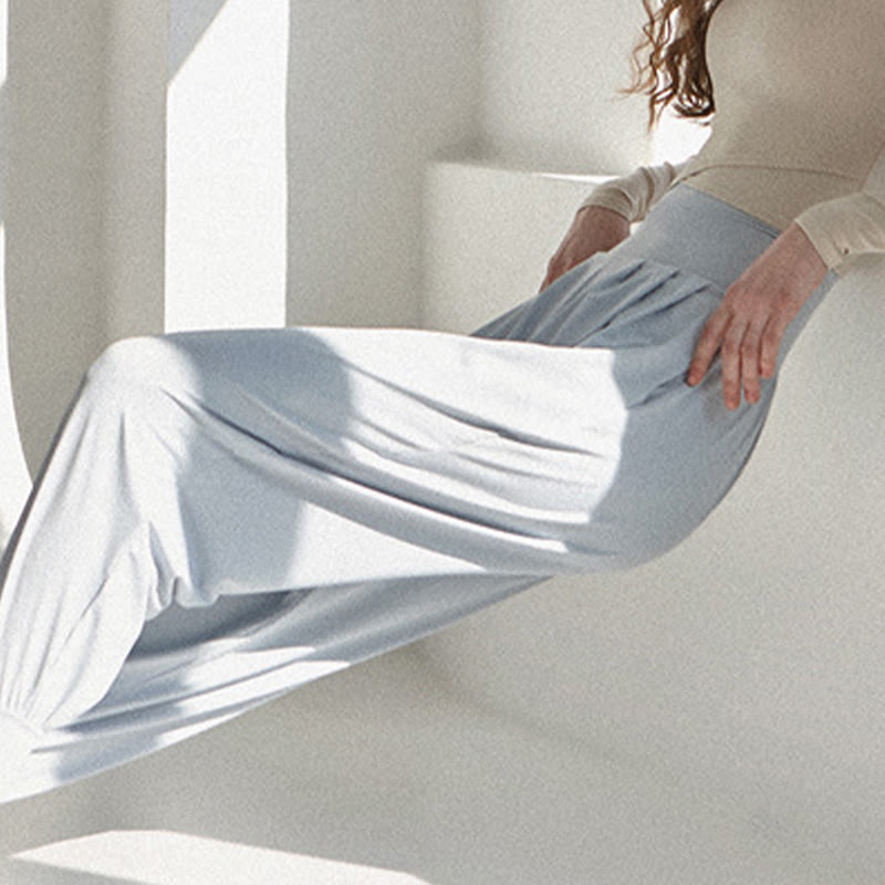 Pantaloni Leica da donna Buddha Stones Casual Plain a vita alta e asciugatura rapida con tasche - image 12