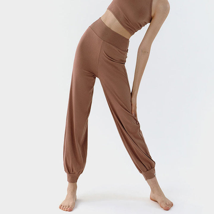 Pantaloni Leica da donna Buddha Stones Casual Plain a vita alta e asciugatura rapida - image 5