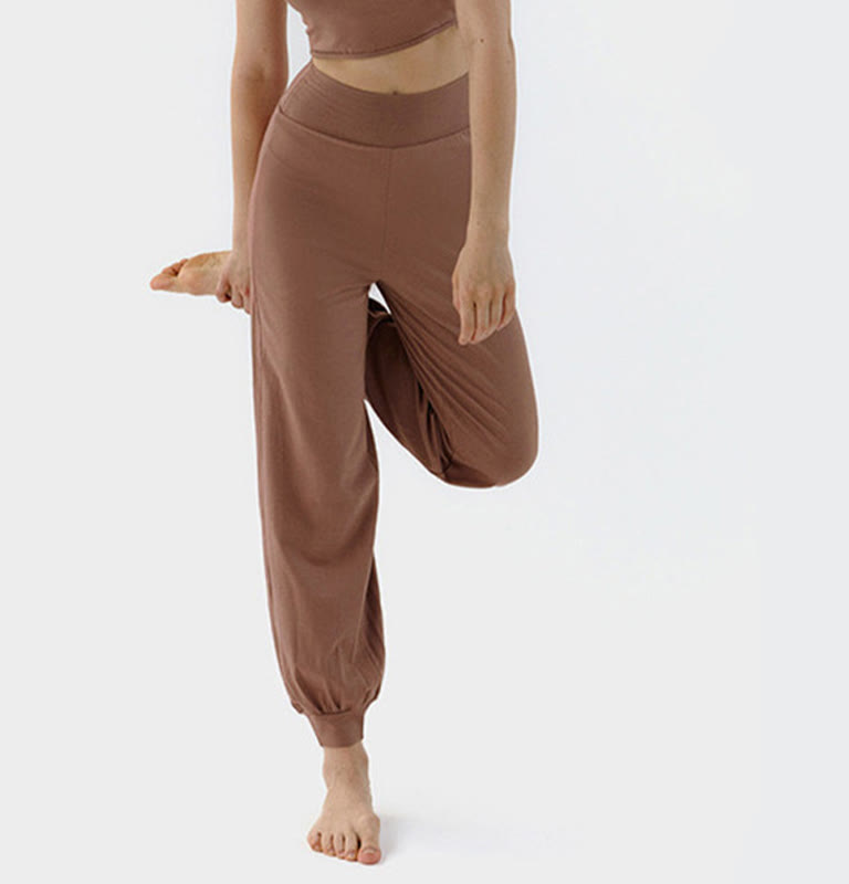 Pantaloni Leica da donna Buddha Stones Casual Plain a vita alta e asciugatura rapida - image 4