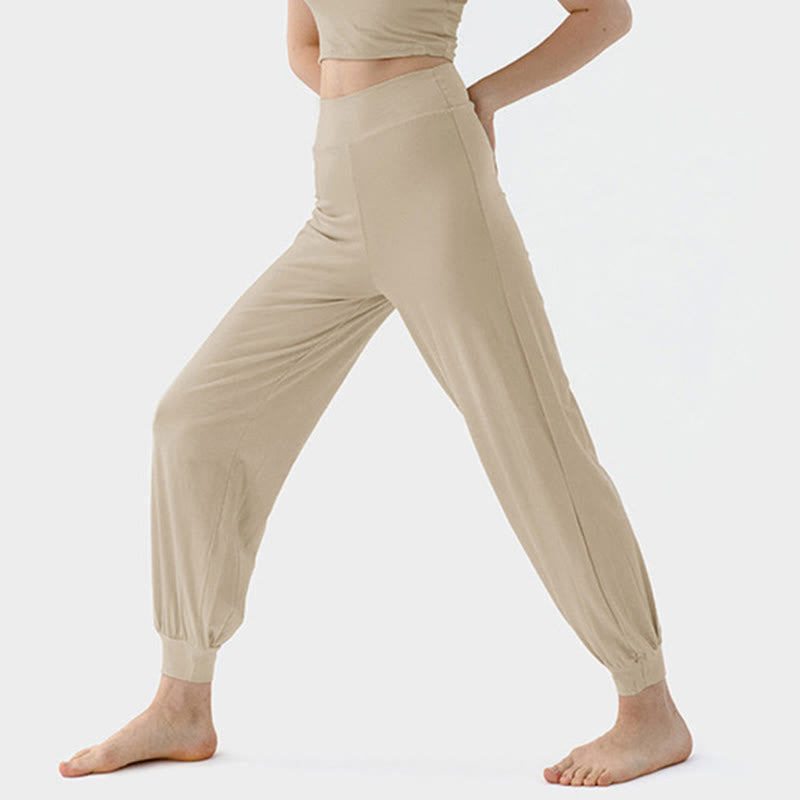 Pantaloni Leica da donna Buddha Stones Casual Plain a vita alta e asciugatura rapida - image 8
