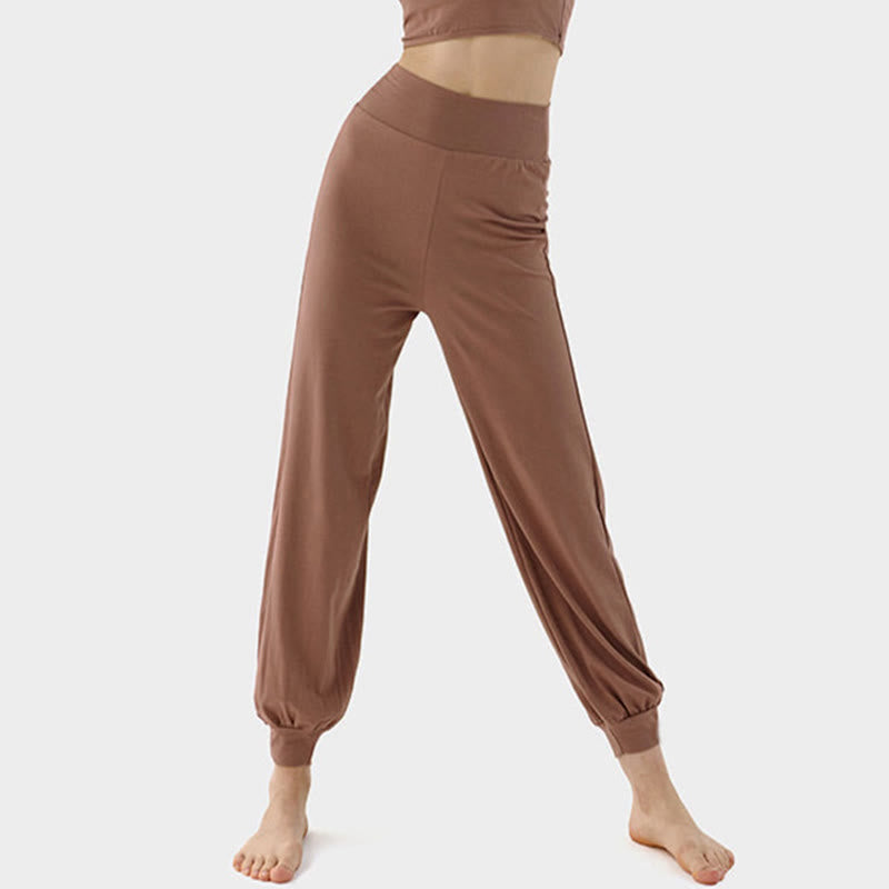 Pantaloni Leica da donna Buddha Stones Casual Plain a vita alta e asciugatura rapida - image 3