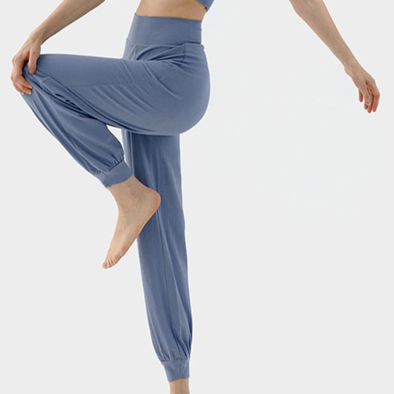 Pantaloni Leica da donna Buddha Stones Casual Plain a vita alta e asciugatura rapida - image 14