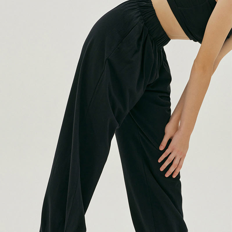 Pantaloni harem Leica da donna Buddha Stones Casual, traspiranti, larghi e semplici, con tasche - image 10