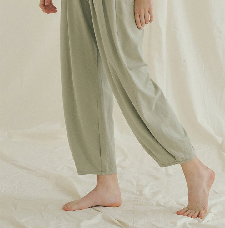 Pantaloni harem Leica da donna Buddha Stones Casual, traspiranti, larghi e semplici, con tasche - image 20