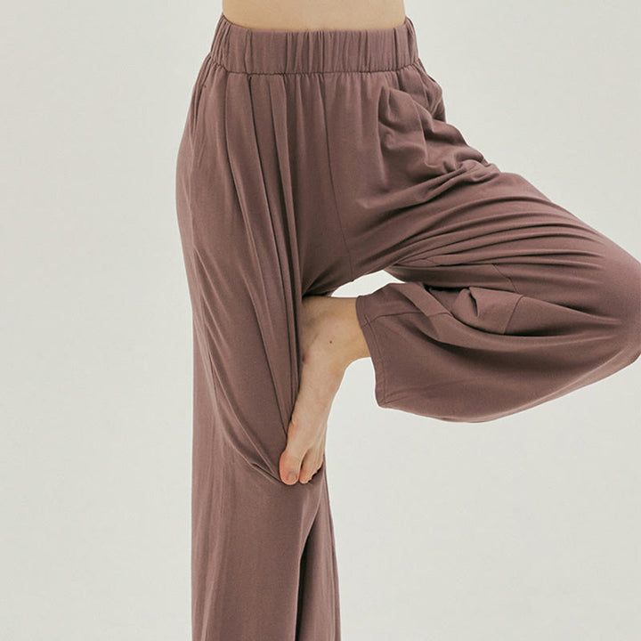 Pantaloni harem Leica da donna Buddha Stones Casual, traspiranti, larghi e semplici, con tasche - image 24