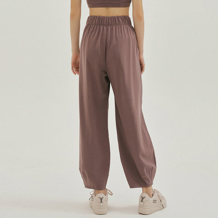 Pantaloni harem Leica da donna Buddha Stones Casual, traspiranti, larghi e semplici, con tasche - image 22