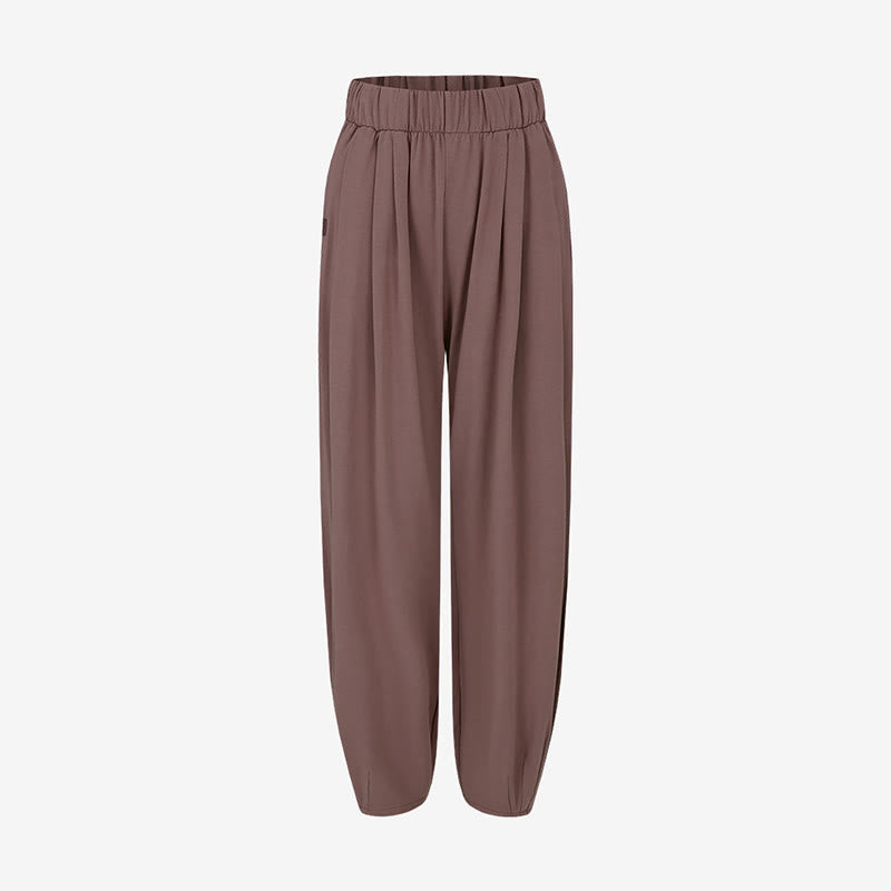 Pantaloni harem Leica da donna Buddha Stones Casual, traspiranti, larghi e semplici, con tasche - image 23