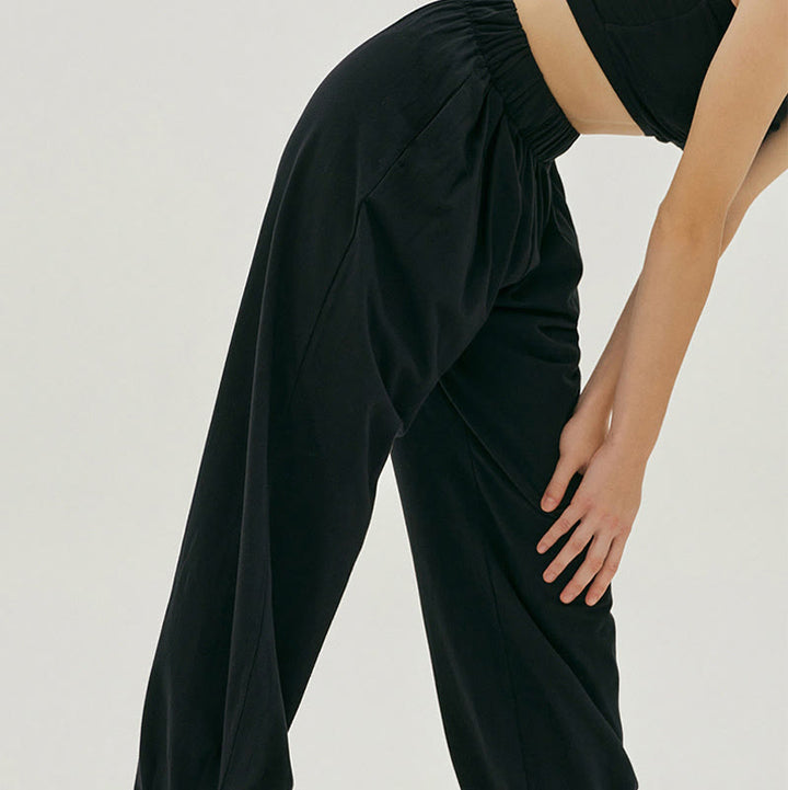 Pantaloni harem Leica da donna Buddha Stones Casual, traspiranti, larghi e semplici, con tasche - image 9