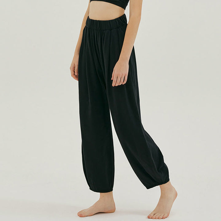 Pantaloni harem Leica da donna Buddha Stones Casual, traspiranti, larghi e semplici, con tasche - image 10