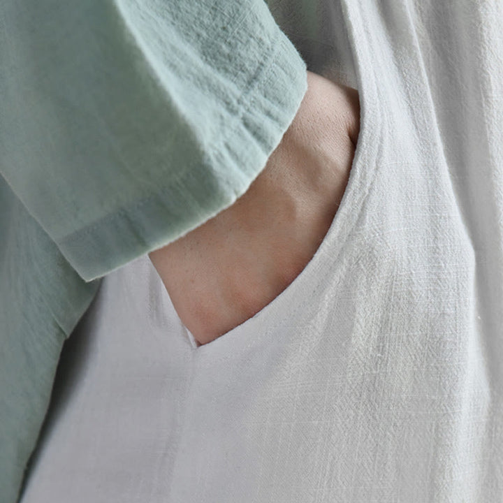 Buddha Stones Casual Plain Loose con tasche - image 11