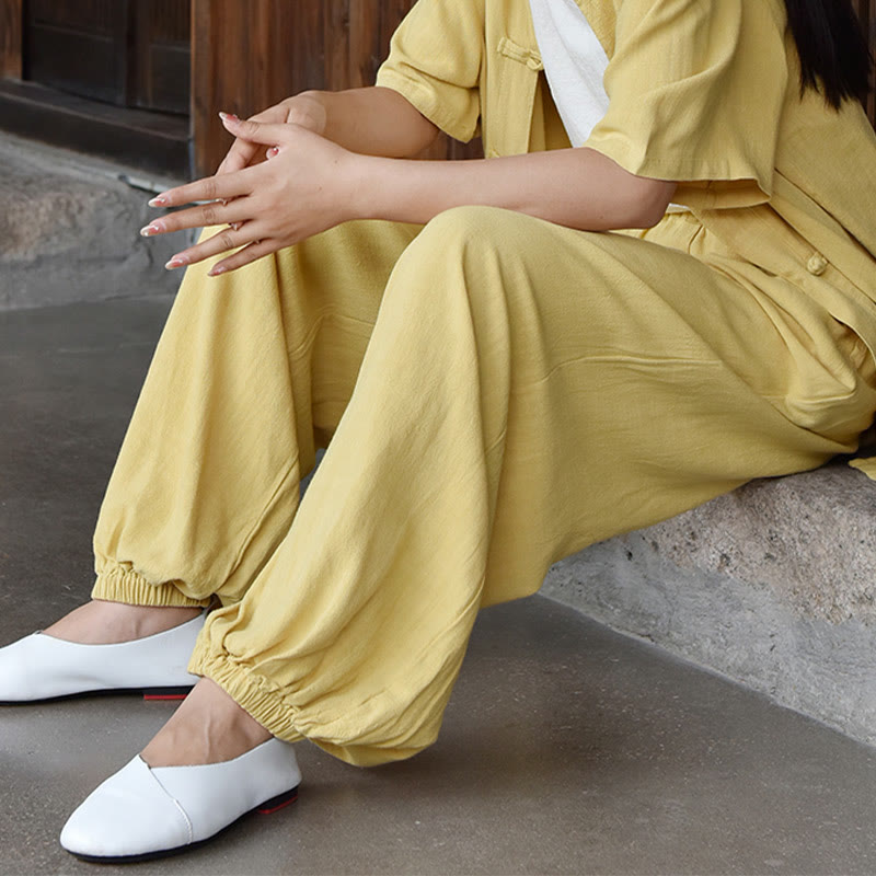 Buddha Stones Casual Plain Loose con tasche - image 23