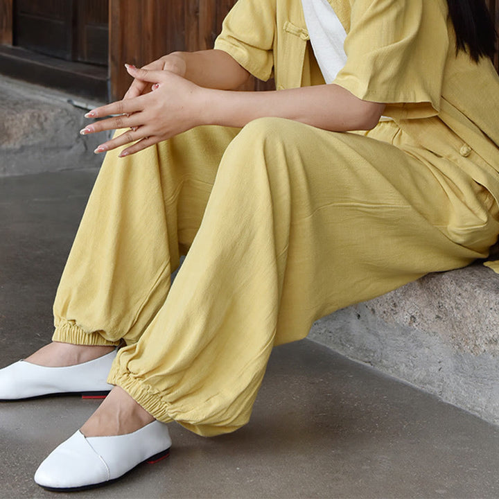 Buddha Stones Casual Plain Loose con tasche - image 23