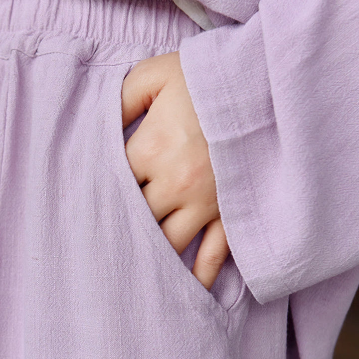 Buddha Stones Casual Plain Loose con tasche - image 27