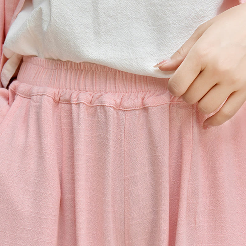 Buddha Stones Casual Plain Loose con tasche - image 32