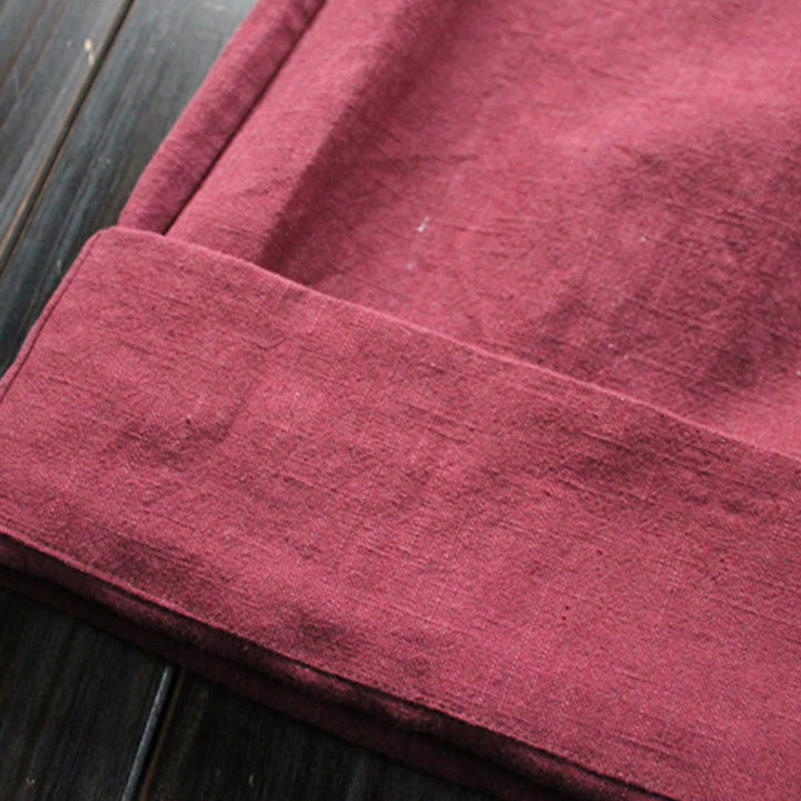 Pantaloni larghi da donna in ramiè con tasche, casual e semplici, Buddha Stones - image 15