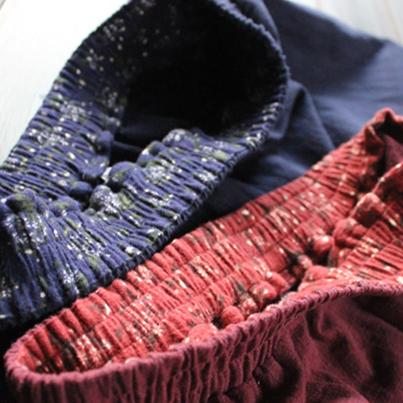 Pantaloni larghi da donna in ramiè con tasche, casual e semplici, Buddha Stones - image 7