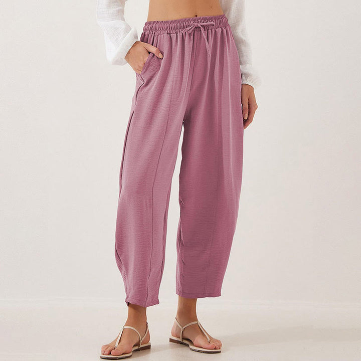 Buddha Stones Casual Plain Loose Coulisse 7/8 in poliestere con tasche - image 8