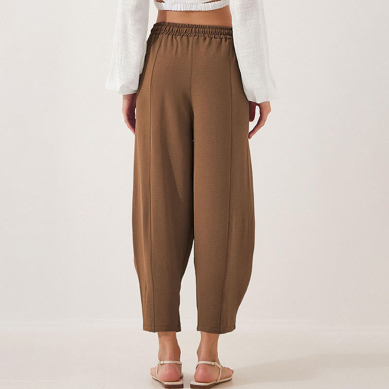 Buddha Stones Casual Plain Loose Coulisse 7/8 in poliestere con tasche - image 22