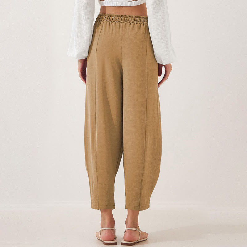 Buddha Stones Casual Plain Loose Coulisse 7/8 in poliestere con tasche - image 25