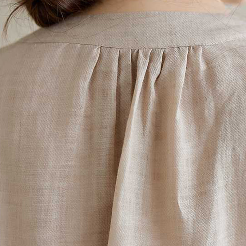 Buddha Stones 2 pezzi cotone ricamo fiori camicia top pantaloni meditazione zen tai chi abbigliamento donna set - image 22