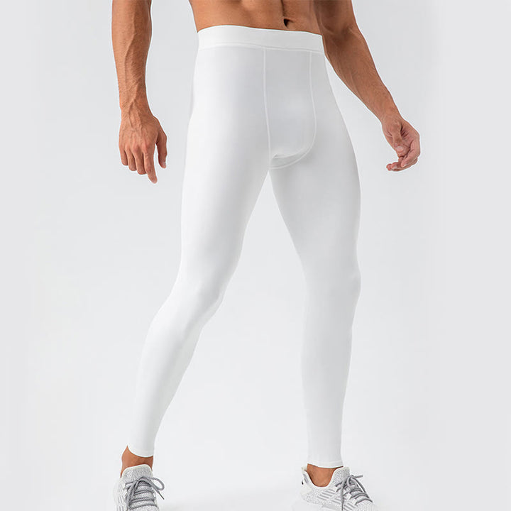 Buddha Stones Pantaloni sportivi da uomo elastici traspiranti a vita alta semplici - Bianco - US/UK/AU44，EU54 (2XL) - image 7
