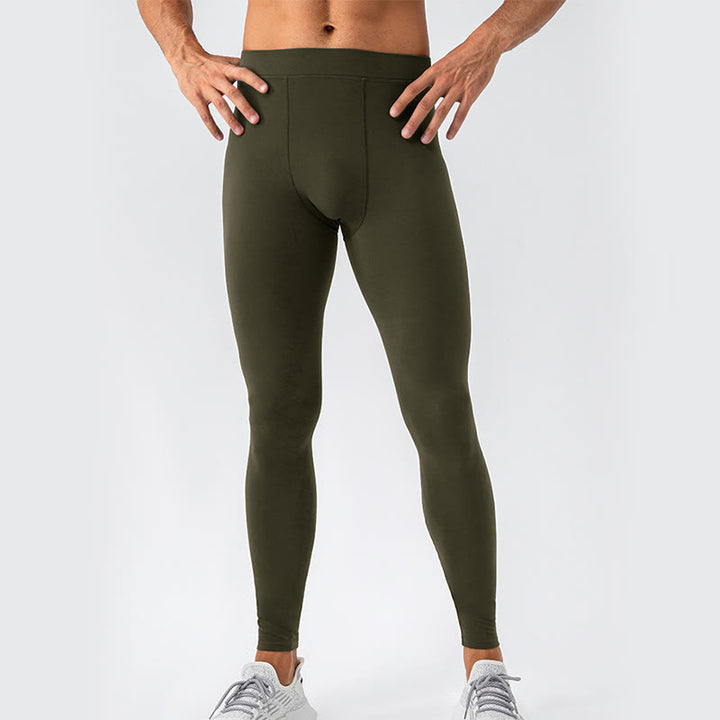 Buddha Stones Pantaloni sportivi da uomo elastici traspiranti a vita alta semplici - Verde oliva scuro - US/UK/AU44，EU54 (2XL) - image 31