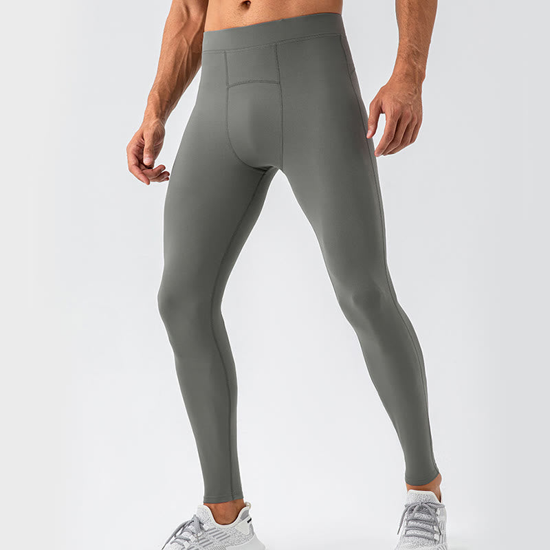 Pantaloni da uomo sportivi da palestra traspiranti ad asciugatura rapida elastici a vita alta Buddha Stones - Grigio - US/UK/AU44, EU54 (2XL) - image 0