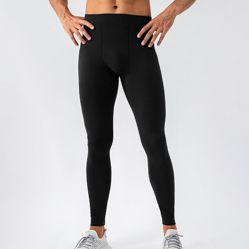 Buddha Stones Pantaloni sportivi da uomo elastici traspiranti a vita alta semplici - image 2