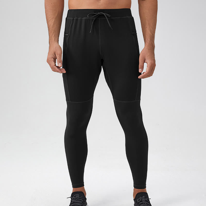 Pantaloni da uomo Buddha Stones a vita alta, traspiranti, ad asciugatura rapida, con tasca con cerniera - image 19