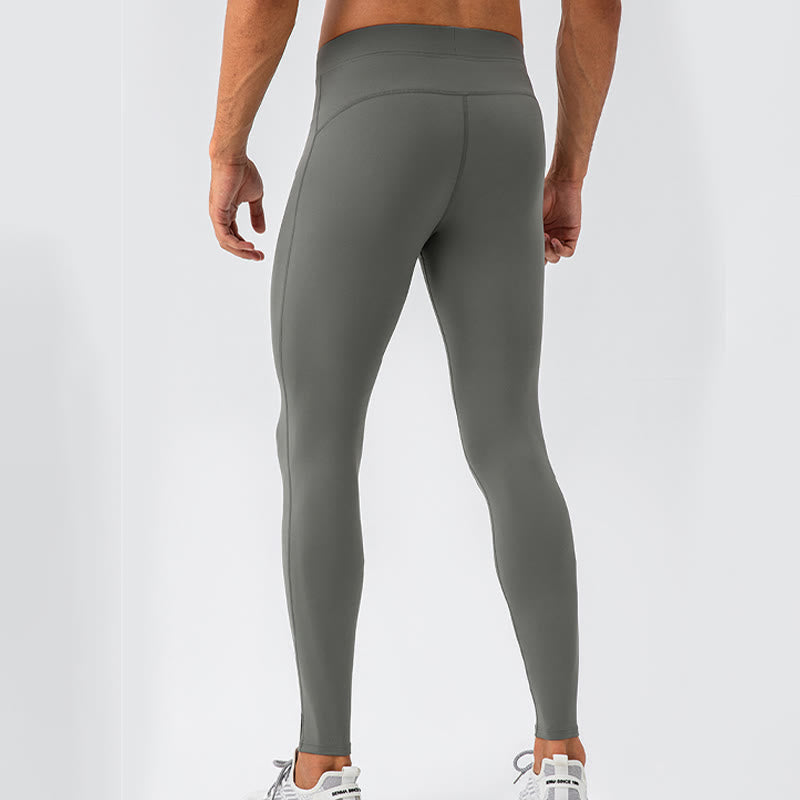 Pantaloni da uomo sportivi da palestra traspiranti ad asciugatura rapida elastici a vita alta Buddha Stones - image 3
