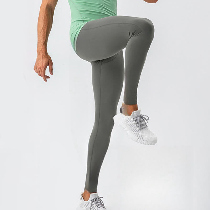 Pantaloni da uomo sportivi da palestra traspiranti ad asciugatura rapida elastici a vita alta Buddha Stones