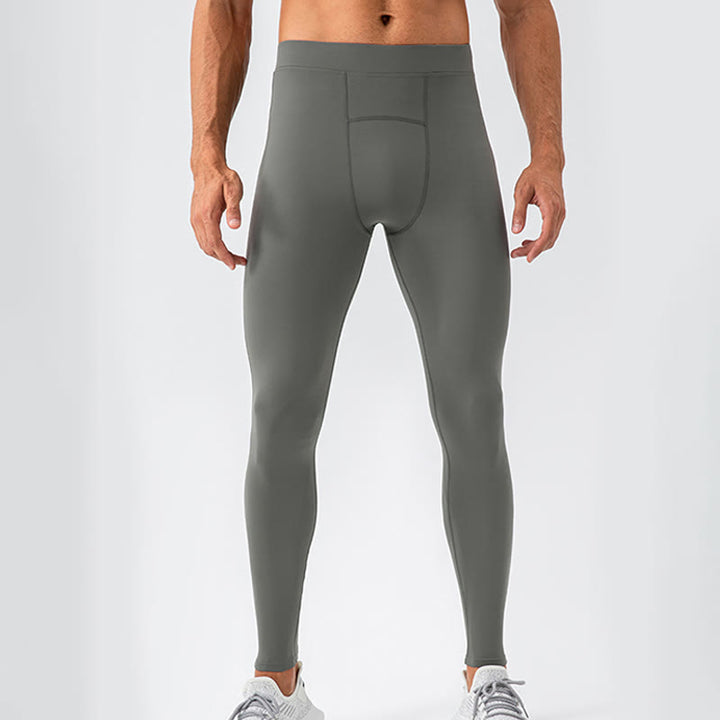 Pantaloni da uomo sportivi da palestra traspiranti ad asciugatura rapida elastici a vita alta Buddha Stones - image 1