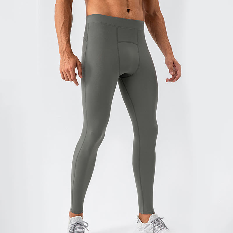 Pantaloni da uomo sportivi da palestra traspiranti ad asciugatura rapida elastici a vita alta Buddha Stones