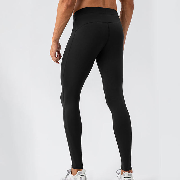 Pantaloni da uomo sportivi da palestra traspiranti ad asciugatura rapida elastici a vita alta Buddha Stones