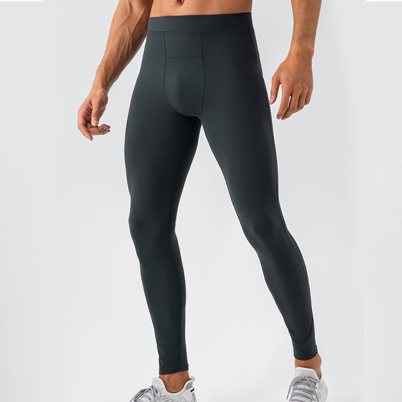 Pantaloni da uomo sportivi da palestra traspiranti ad asciugatura rapida elastici a vita alta Buddha Stones