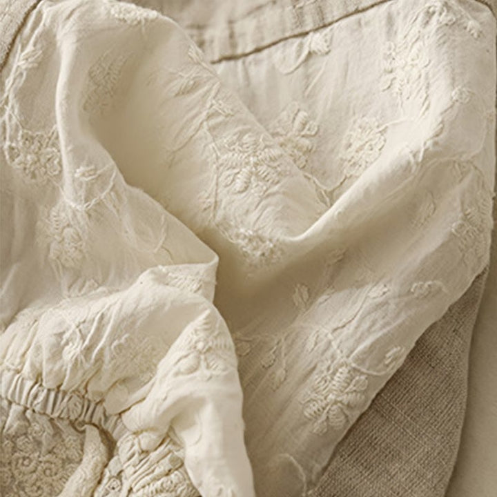 Pantaloni harem da donna in cotone con tasche, lunghezza 7-8, in tessuto patchwork con ricamo casual Buddha Stones - image 11