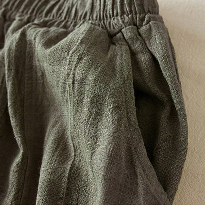 Pantaloni harem da donna in cotone con tasche, larghi e dritti, lunghezza 7-8, modello Buddha Stones - image 15