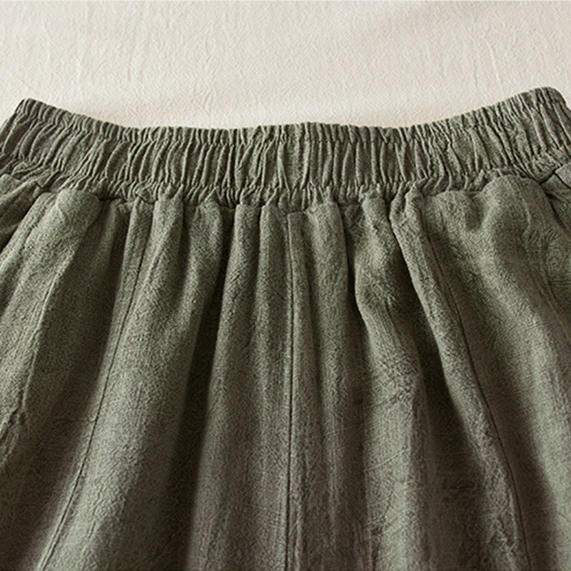 Pantaloni harem da donna in cotone con tasche, larghi e dritti, lunghezza 7-8, modello Buddha Stones - image 14