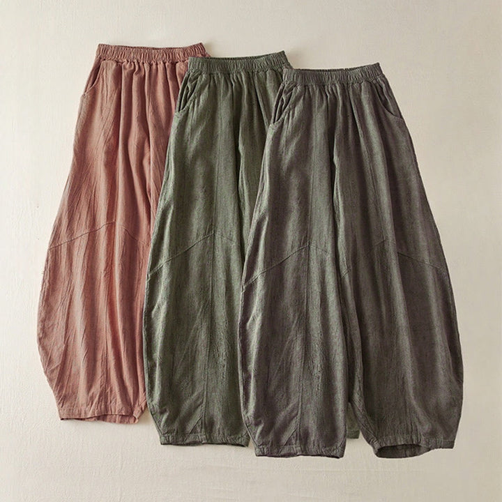 Pantaloni harem da donna in cotone con tasche, larghi e dritti, lunghezza 7-8, modello Buddha Stones - image 16