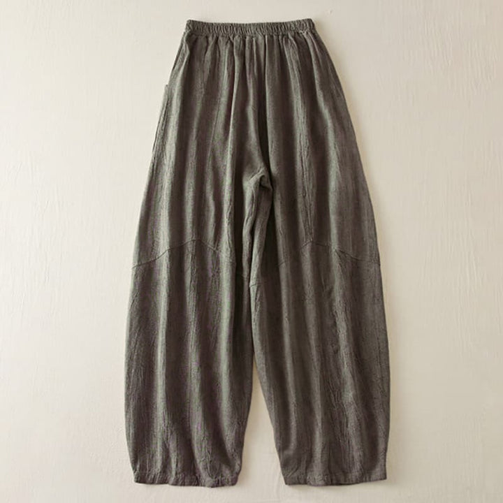 Pantaloni harem da donna in cotone con tasche, larghi e dritti, lunghezza 7-8, modello Buddha Stones - image 8