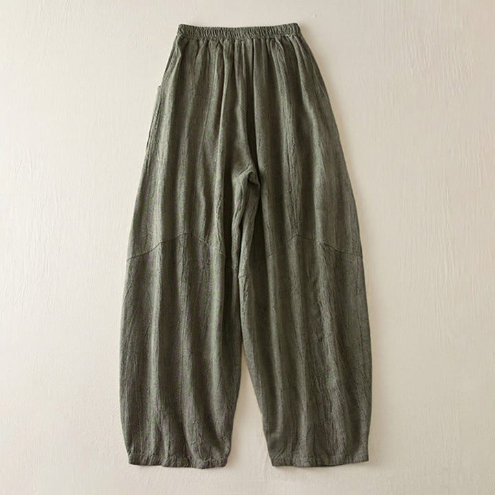 Pantaloni harem da donna in cotone con tasche, larghi e dritti, lunghezza 7-8, modello Buddha Stones - image 10