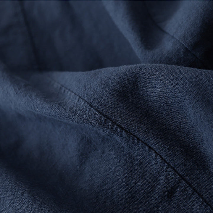 Pantaloni harem in lino e cotone casual tinta unita Buddha Stones da donna, lunghezza 7-8, con tasche - image 20