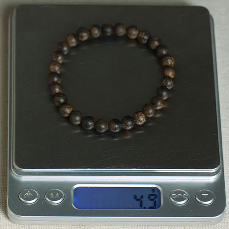 Bracciale con Buddha Stones raro Brunei nero Qinan Agarwood Peace Strength