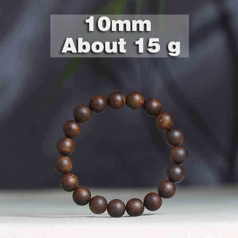 Buddha Stones Cambogia Qinan Agarwood Braccialetto di equilibrio dell'acqua che affonda a nove punti
